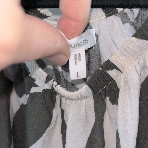 Maurices Hunter Green & Cream Sleeveless Halter Cutout Maxi Dress Large - Picture 3 of 4